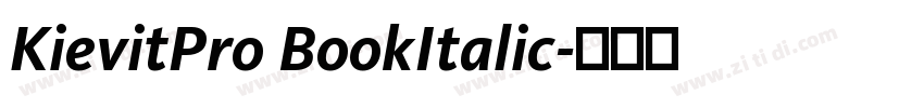 KievitPro BookItalic字体转换